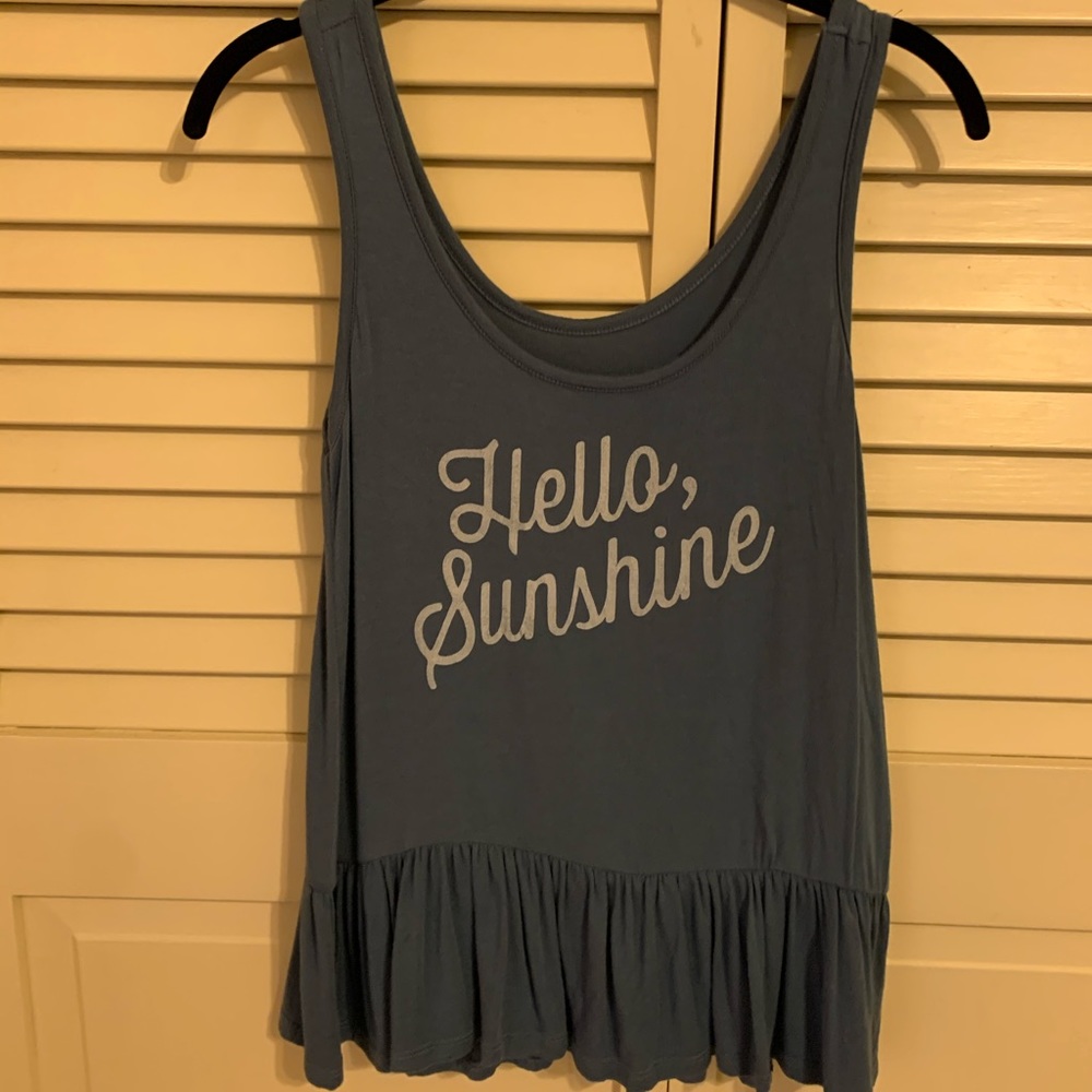Hello sunshine tank top